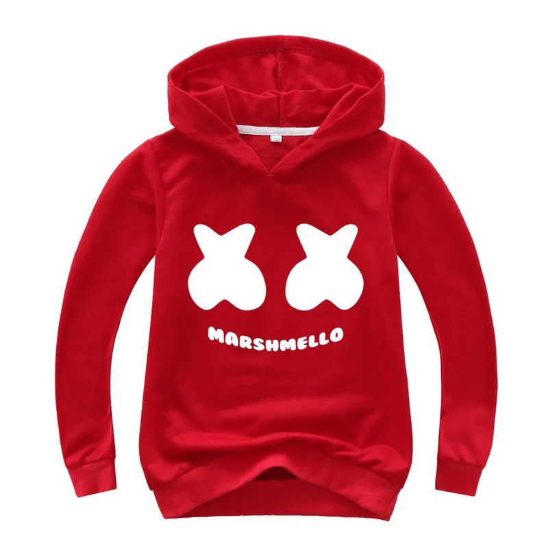 Для мальчиков и девочек Marshmello Повседневное толстовки костюм с пуловером Косплэй