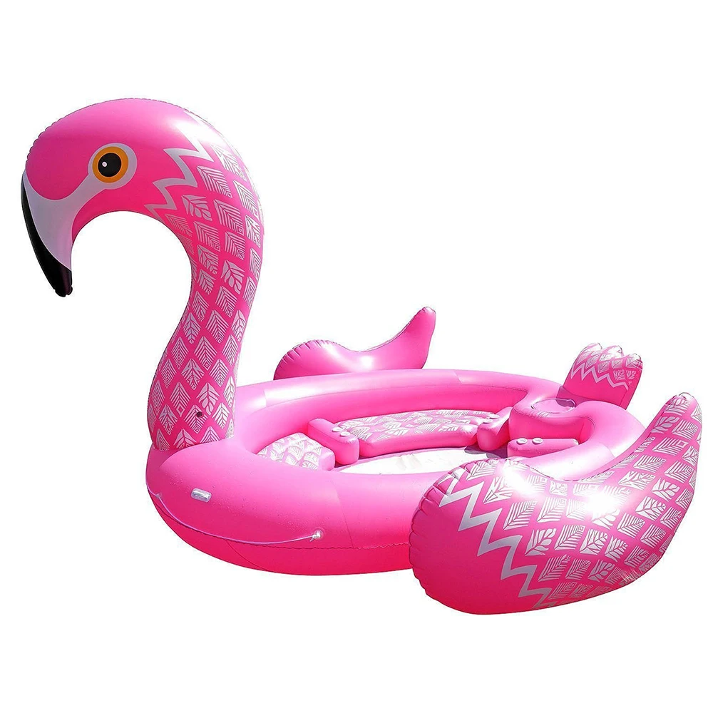 Горячая нагрузка 8 взрослых огромный Единорог надувная лодка бассейн поплавок гигантский надувной фламинго бассейн Остров Бассейн вечерние игрушки