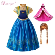 Pettigirl Girls, для маленьких принцесс, костюмы Платье для костюмированной вечеринки на Хэллоуин, на шнуровке, с вышивкой, с цветочным принтом для дня рождения Платья GD50325-01
