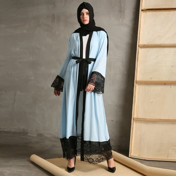 

Abayas For Women Turkish Islamic Clothing 2019 Long Lace Abaya Dubai Muslim Kimono Cardigan Hijab Dress Jilbab Robe Saudi Arabia