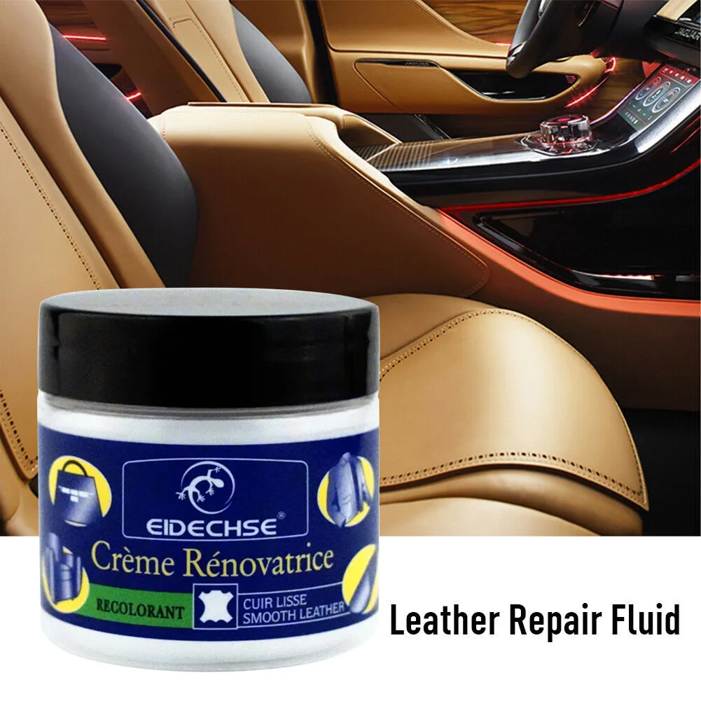

newly Leather Vinyl Repair Filler Compound Cream for Leather Restoration Cracks Burns Car Seat Sofa Holes HYD88