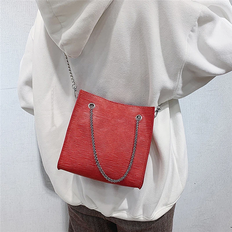 

Women Shoulder Bag Handbag Chain Strap Lady Tote Bag Luxury PU Leather Women's Designer Handbag Portable
