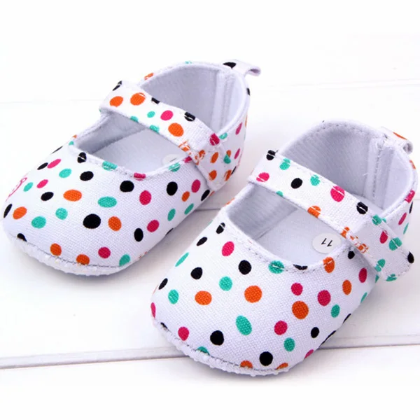 

Cute Toddler Baby Girls Shoes Cotton Blend Polka Dot Soft Sole Baby Shoes Gifts