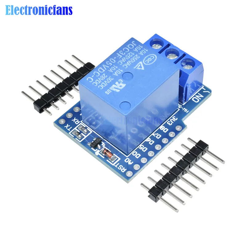 Один канал Wemos D1 Мини Релейный Щит для релейный модуль ESP8266 макетная плата