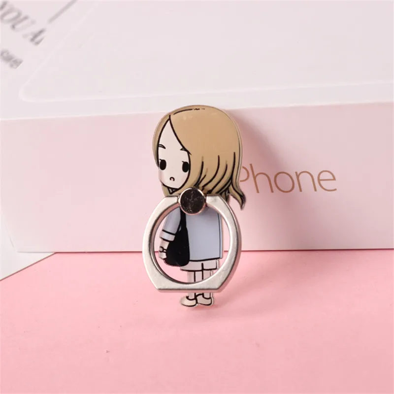 Cartoon Anime 360 Degree Finger Ring Mobile Phone Smartphone Stand Holder For iPhone Samsung Xiaomi all Smart Phone Stands