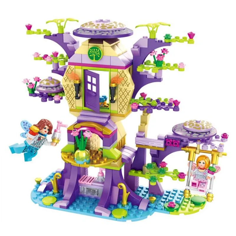 

432pcs Girl Series Dream Tree House Compatibie Legoings Building Blocks Toy Kit DIY Educational Children Birthday Gifts
