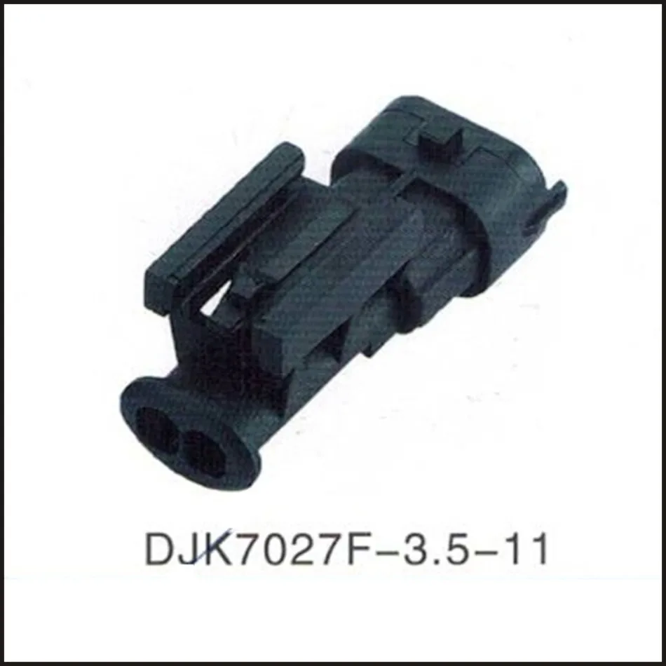 

wire male connector Black female cable connector terminal Terminals 2-pin connector Plugs sockets seal DJK7027F-3.5-11