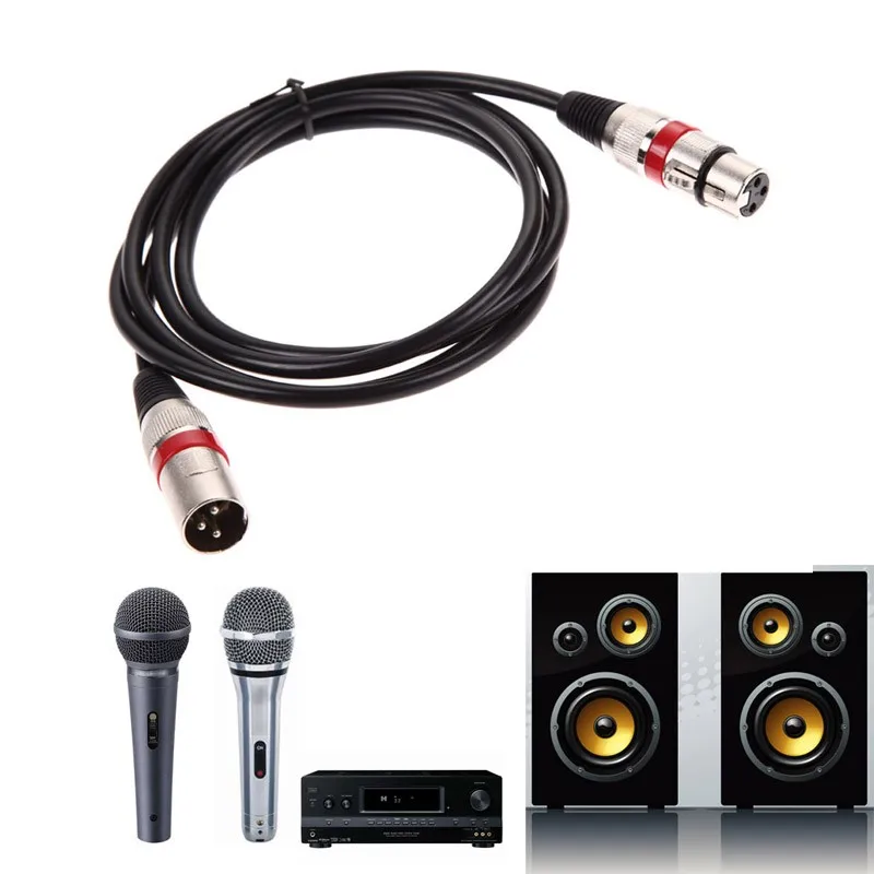 

1.8/3/8/10m XLR Cable Male to Female M/F 3pin jack Audio Cable For Microphone Mixer MIC Shielded Cable microphone audio cord