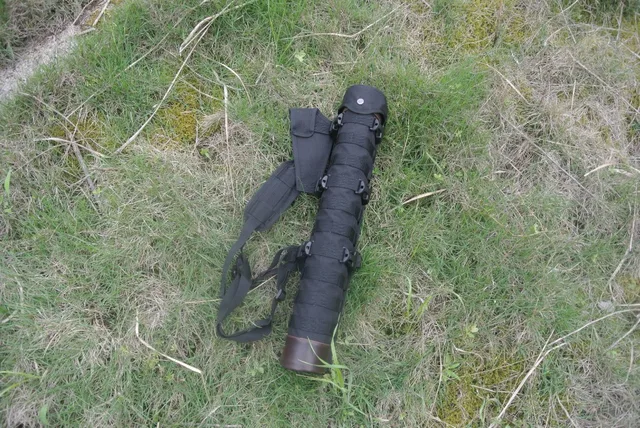  US $62.09 Three colorTactical Whole True Leather Arrow Quiver with Molle System Hunting