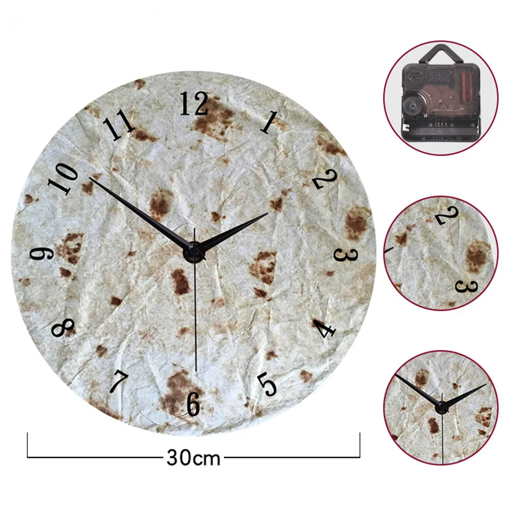 Reloj Decorativo Silencioso De Acrilico De 12 Pulgadas Con Diseno