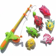 Магнитная рыболовная игрушка с 6 рыбами и удочками для активного отдыха и спорта, игрушка для рыб, подарок для малышей/детей