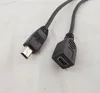 1 Uds Mini USB B 5 Pin macho a hembra Jack extensión adaptador de datos Cable conductor 25cm ► Foto 2/6