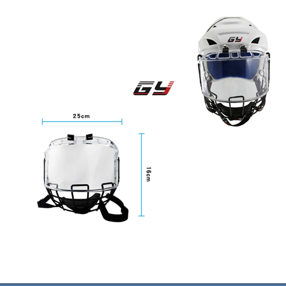 

2019 Profession Outside Anti-scratch ans inside anti-fog Goalie Cage PC$A3 Steel Material L Size Cage for Hockey Helmet