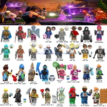 For Fort Night Game Battle Default Skin Omega Zoey Cuddle Team Leader Teknique Brite Gunner Carbide Building Block toys