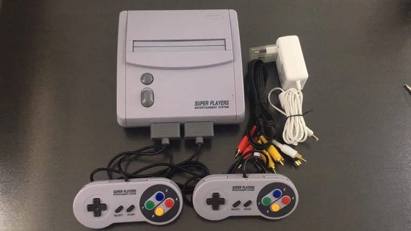 TV Video Game Console for S-n-e-s 16 Bit Games with 100 In 1 SNES Game Cartridge (can battery save)