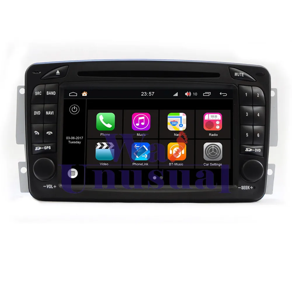 Top WANUSUAL 7" WINCA S190 Android 7.1 Quad Core 2G+16G Car DVD Player for Benz C Class W203 CLK W209 Radio Player GPS BT WIFI Maps 9