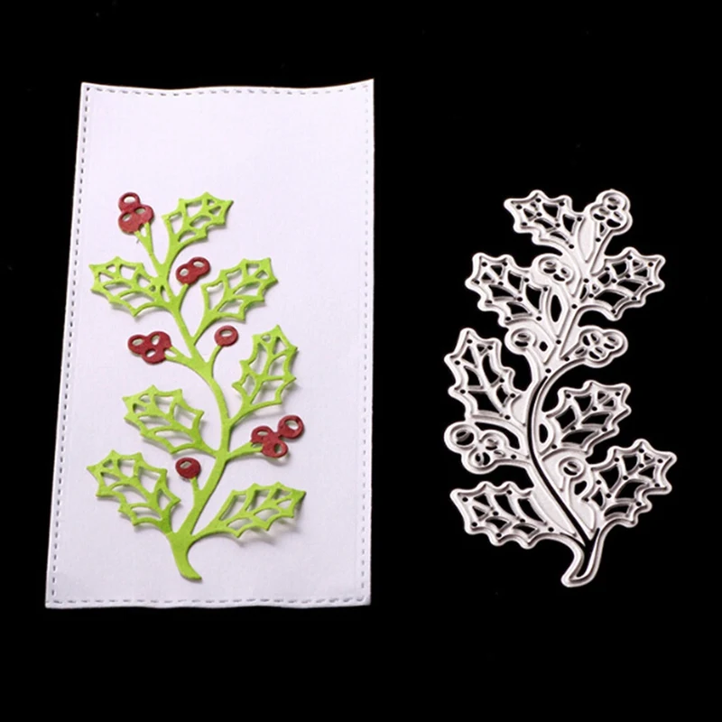 

Fruit Tree Branch Leaves Dies Scrapbooking Metal Cutting Dies For DIY Photo Album Decorative Paper Cards Making Craft Metal Dies