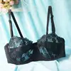 Nouveau dames broderie dentelle femmes soutien-gorge maille doublé brassière Bralette Push Up sous-vêtements Lingerie noir rouge blanc taille A B C D tasse ► Photo 3/6