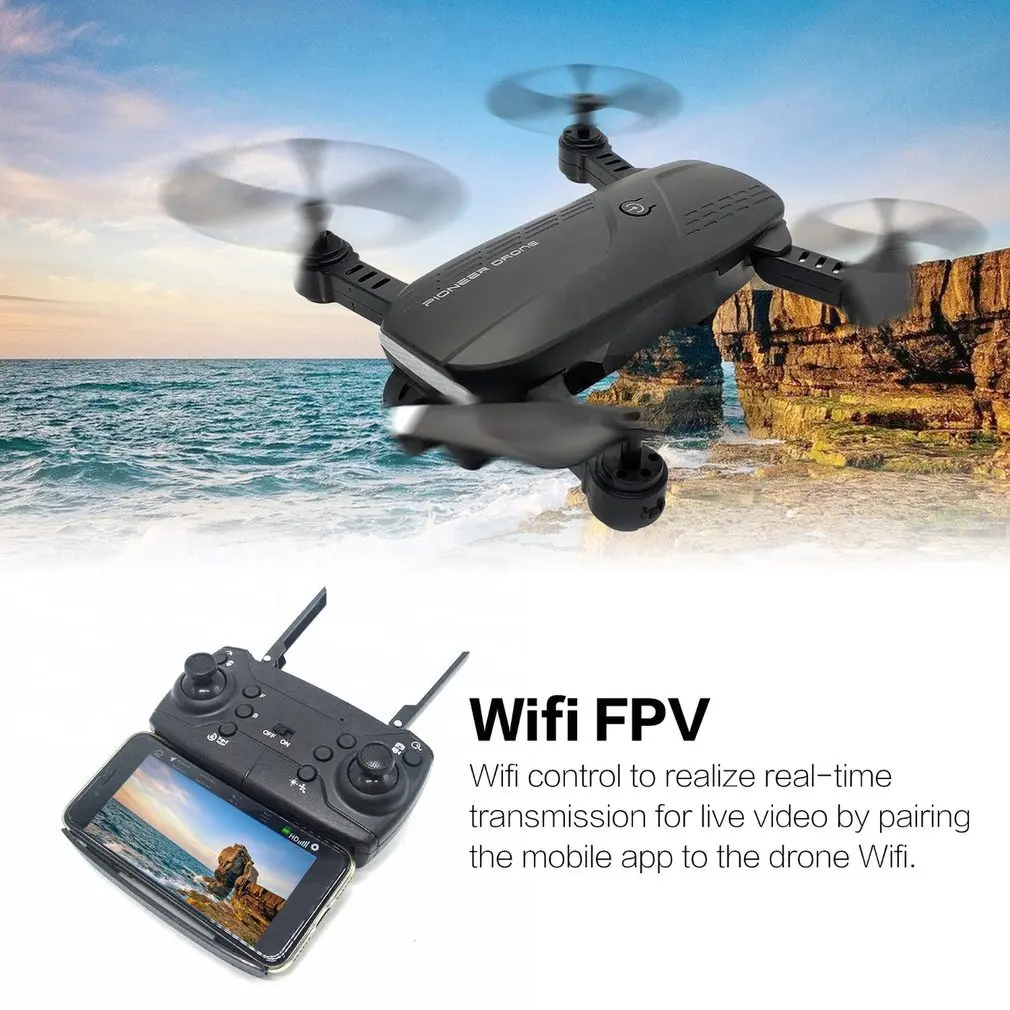 

LH-X41F Optical Flow Dual Lens Drone Four Axis Drone Helicopter Camera RC Drone with 2 Batteries and Remote Control RC