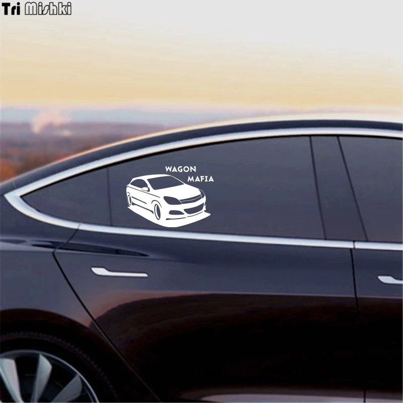 Tri Mishki HZX229 12*17.1см 1 4шт прикольные виниловые наклейки на авто wagon mafia for opel astra для