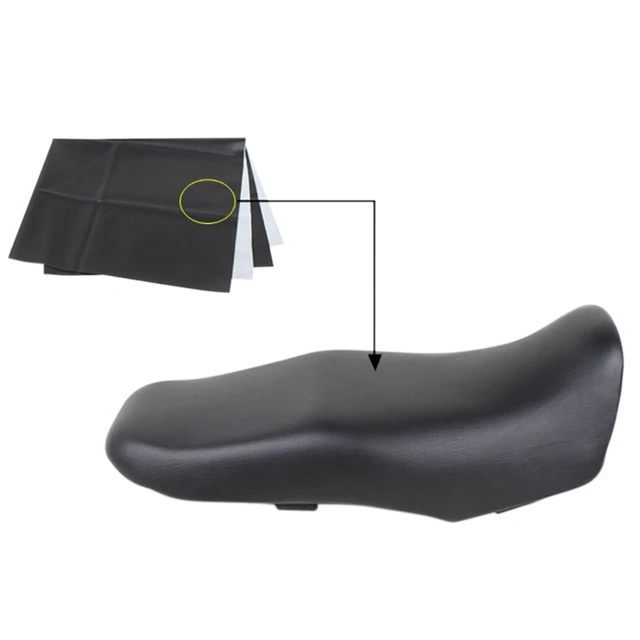 Wear-Resistant Universal Motorcycle Scooter Electric Car Leather Seat Cover Protector 90*70 cm/35.43*27.56 inch -