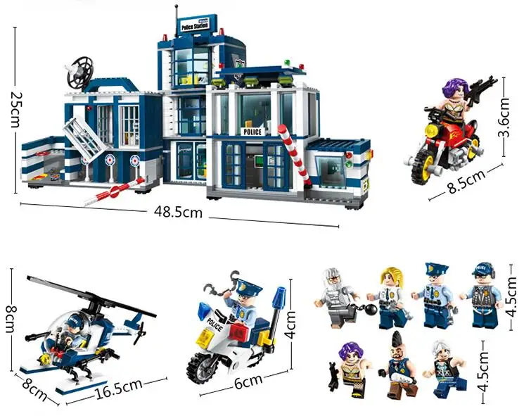Обучающие модели, строительные игрушки, совместимые с E1918 951 шт., мобильные блоки, игрушки, хобби для мальчиков и девочек, модели, строительные наборы