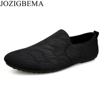 

Mens Casual Loafers Shoes Breathable Light Fabric Fashion Spring Autumn Leopard Black Gray Blue Flat With Cheap Male Drivi Shoes