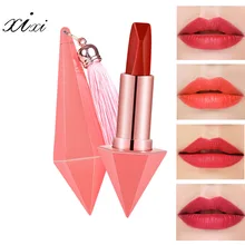 Сиси магнит алмазов матовая помада Роза цвет золотистый покрытием помада сплав ожерелье водонепроницаемый увлажнитель длительного действия для губ AC032
