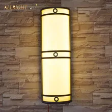 Светодиодный светильник из мрамора настенного типа, Круглый тент, уличная лампа с гидроизоляцией IP65 для отельных ворот, сада и парка