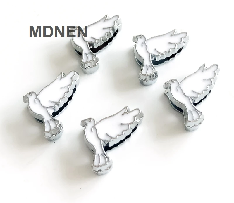 

DIY accessory zinc alloy Bird Slide Charms Beads DIY 8MM Dog Cat Collar Wristband