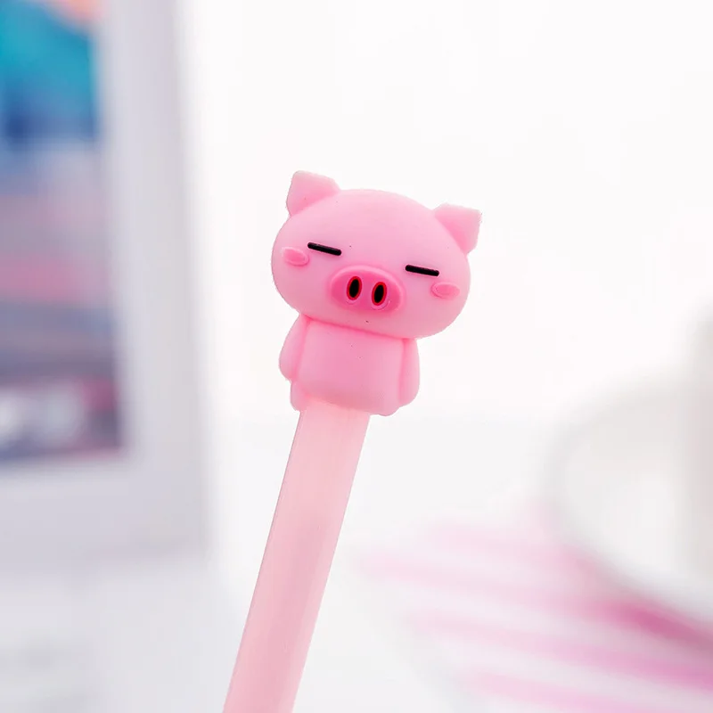 1 шт. Kawaii милые розовые гелевые ручки со Свинкой 0,38 мм модные школьные офисные принадлежности студенческие подарочные канцелярские принадлежности ручка для письма