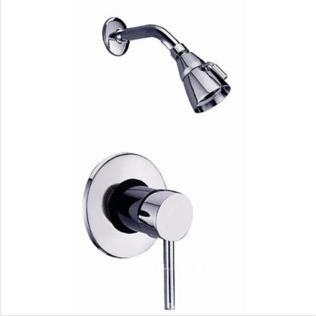 

Free shipping Modern Bathroom in Wall Mount 2-Function Concealed Brushed Nickel Shower Set 006