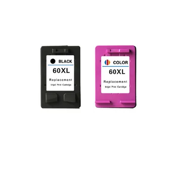 

2 pcs Ink Cartridges for HP 60 XL 60XL hp60 Photosmart C4685 C4688 C4798 C4799 D110a ENVY 100 110 111 114 120 121