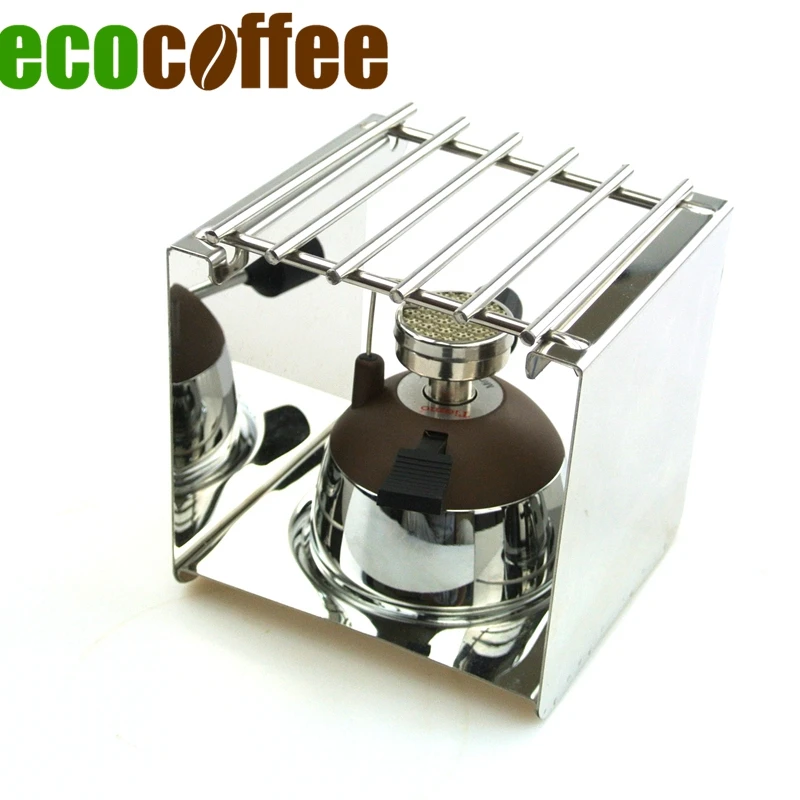 Free Shipping Tiamo Mini Syphon Burner Sets Coffee Makers with Stainless Steel Rack Moka Pot Burner