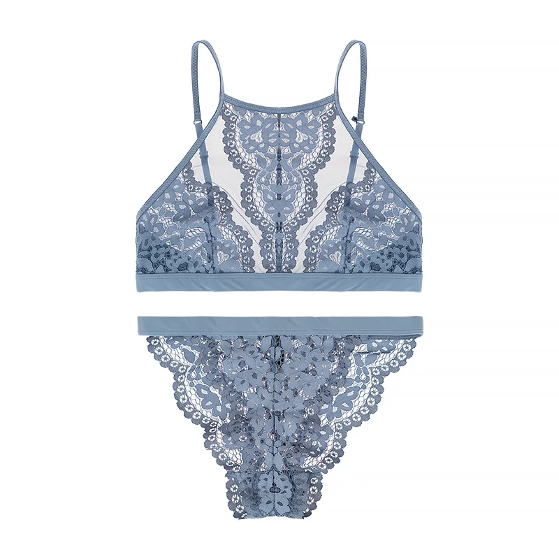 CINOON Lace Underwear sexy lingerie crop top embroidery Underwear ultrathin floral transparent women bra brief set for brassiere CINOON Lace Underwear sexy lingerie crop top embroidery Underwear ultrathin floral transparent women bra brief set for brassiere