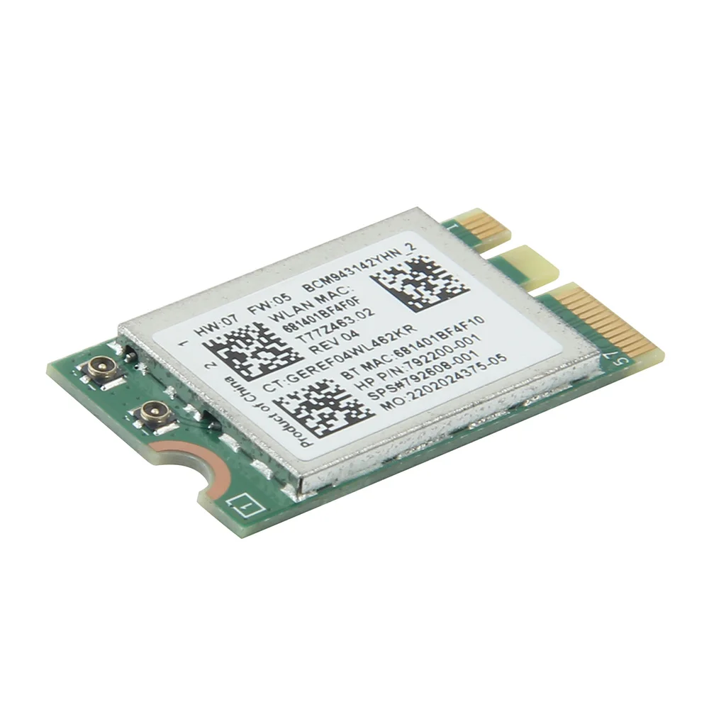 150 Мбит/с для Broadcom BCM943142Y M.2 NGFF Wireless N 2 4 ГГц 802.11b/g/n Bluetooth 0 сетевая мини PCI E Wifi карта|hp
