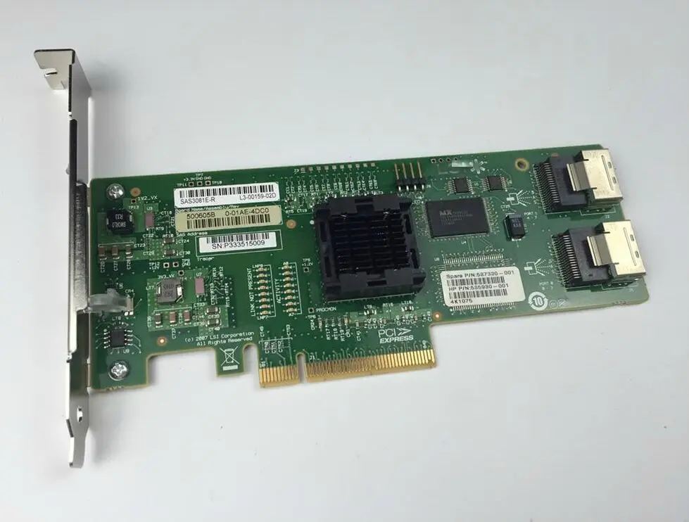

Adapter for LSI SAS 3081E-R HBA 1068E b3 LSI00182 HBA card PCI-E RAID controller card 585930-001 587330-001