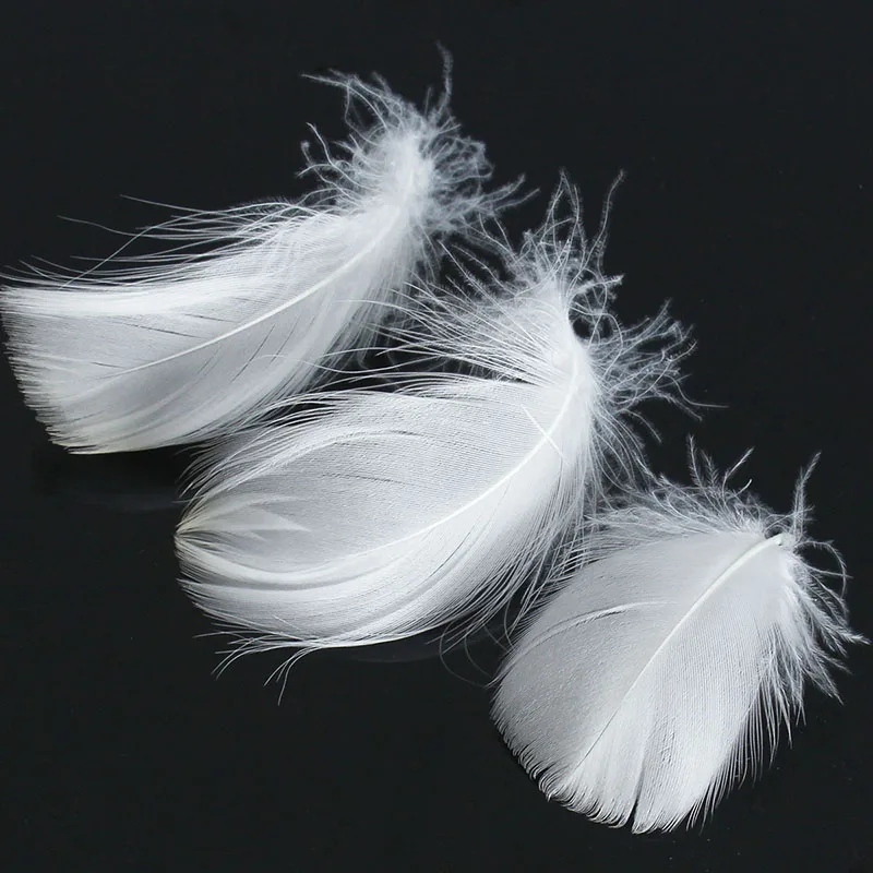 50 шт/100 шт 2-3 дюйма/5-9 см натуральные гусиные перья черный/белый цвет для домашнего представления одежды DIY украшения