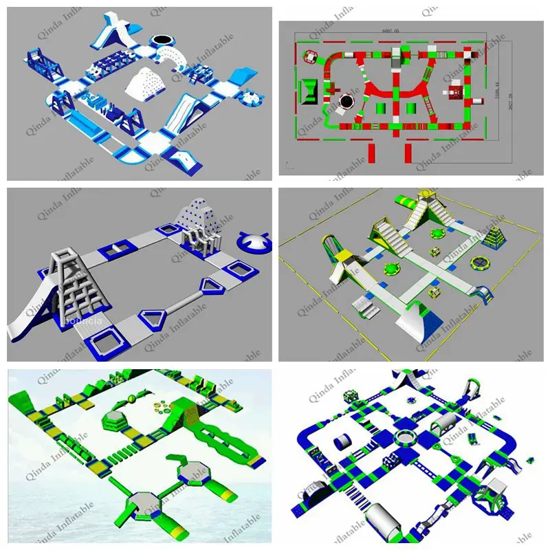 Гигантское Надувное оборудование для аквапарка/надувной коммерческий дизайн аквапарка для продажи