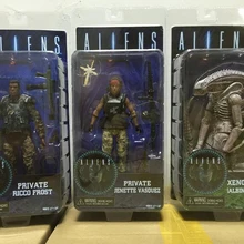 Хорошее качество инопланетянин NECA серия 9 Xenomorph Albino Drone частный Ricco Frost Jenette Vasquez ПВХ фигурка Коллекционная модель игрушки