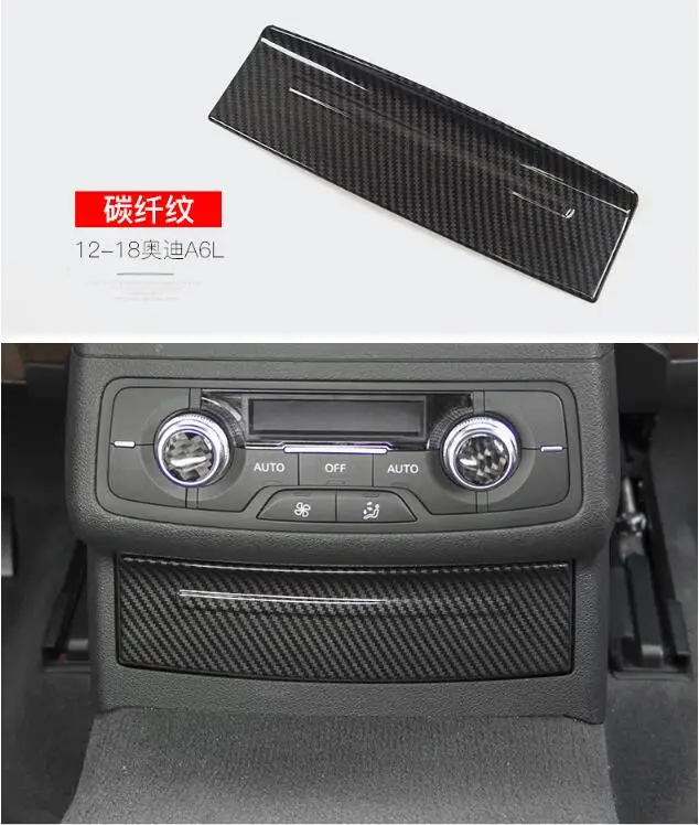 

For 12-18 new Audi A6L retrofitted rear row lighter panel interior trim sequins upgrade accessories.