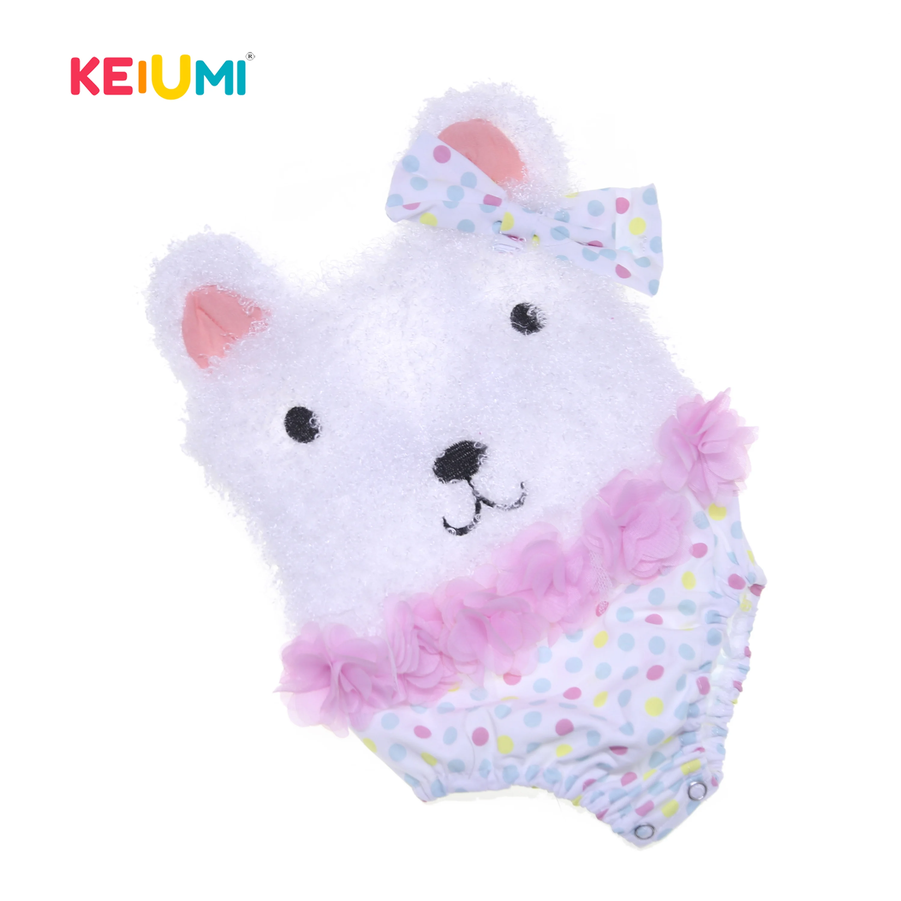 

Hot Sale Clothes Bear Bodysuit Romper Suit 22-23 Inch Reborn Baby Doll Jumpsuit Cotton One-pcs Outfits For Kid Reborn Doll Toy