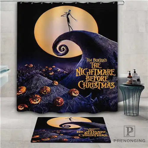 Custom nightmare (1) Waterproof Shower Curtain Doormat Home Bath Bathroom Polyester Fabric Multi Sizes#2019-01-12-224 | Дом и сад