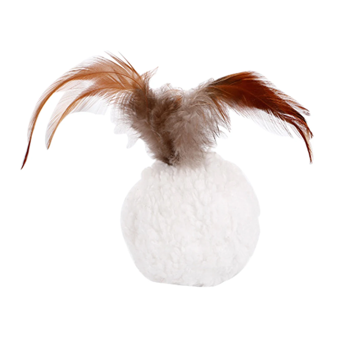 Hot! Pet Cat Toys Plush Ball Lint 3 Color Funny cat stick Plaything Rod Interactive Chat feather toys | Дом и сад