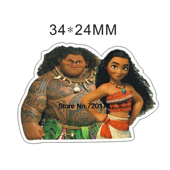 

Flatback resin crafts Moana Cartoon resin planar Flat back for diy craft 50pcs 34*24mm RET1047H