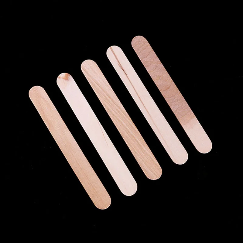 

10PCS Wooden Spatula Tongue Depressor Disposable Bamboo Tattoo Wax Medical Body Hair Removal Stick Tongue Depressor