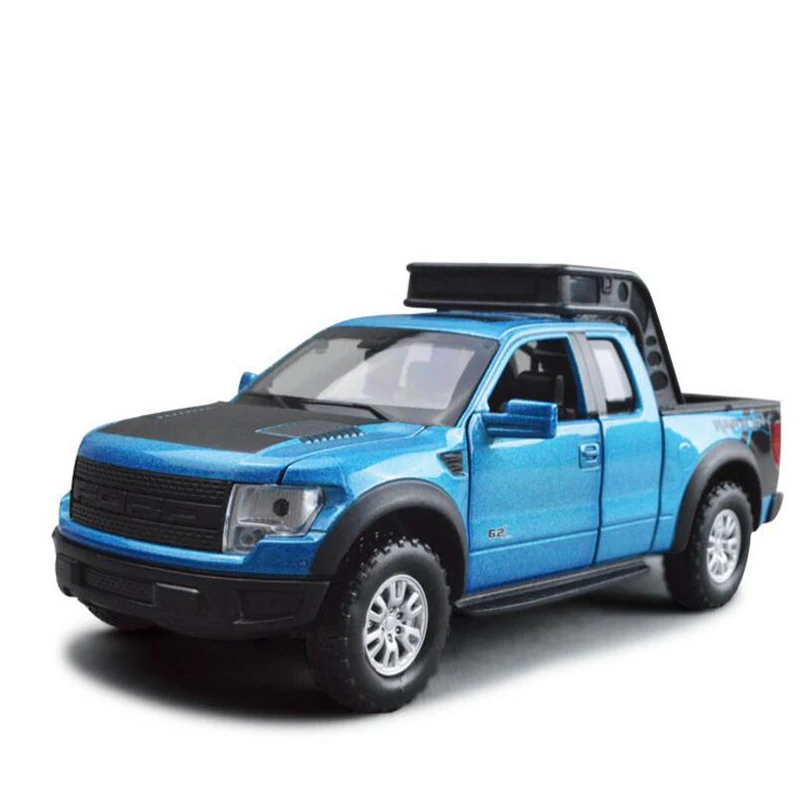 Детские игрушки 1/32 моделирование Ford 150 Raptor пикап сплава литья под давлением
