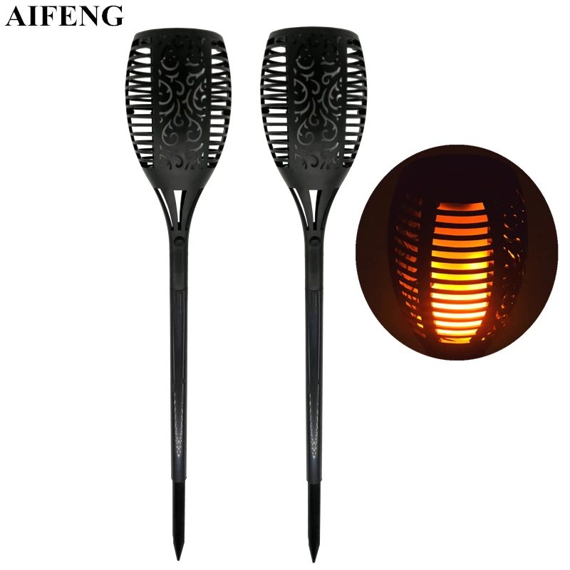 

AIFENG Solar Flame Flickering Torch Light Waterproof Outdoor Spotlight Garden Pathway Landscape Decoration Led Solar Torch Light