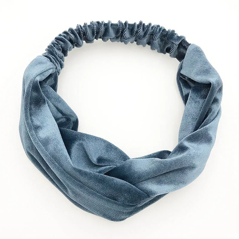 

Sale 1PC Sport Yogo Girls Gifts Hairband For Women Headwear Elastic Velvet Twist Hair Accessories