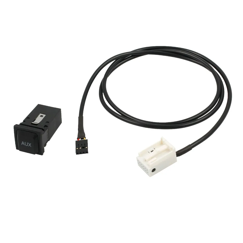 AUTOUTLET AUX в гнездо переключатель кабель для VW Golf Sagitar Jetta MK5 MK6 RCD 510 310+ 300+ AUX штекер AUX удлинитель